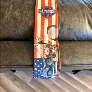 Harley-Davidson Red and Blue Motorcycle Tie